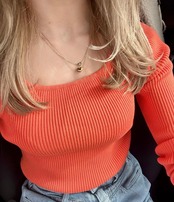 Heart skin necklace