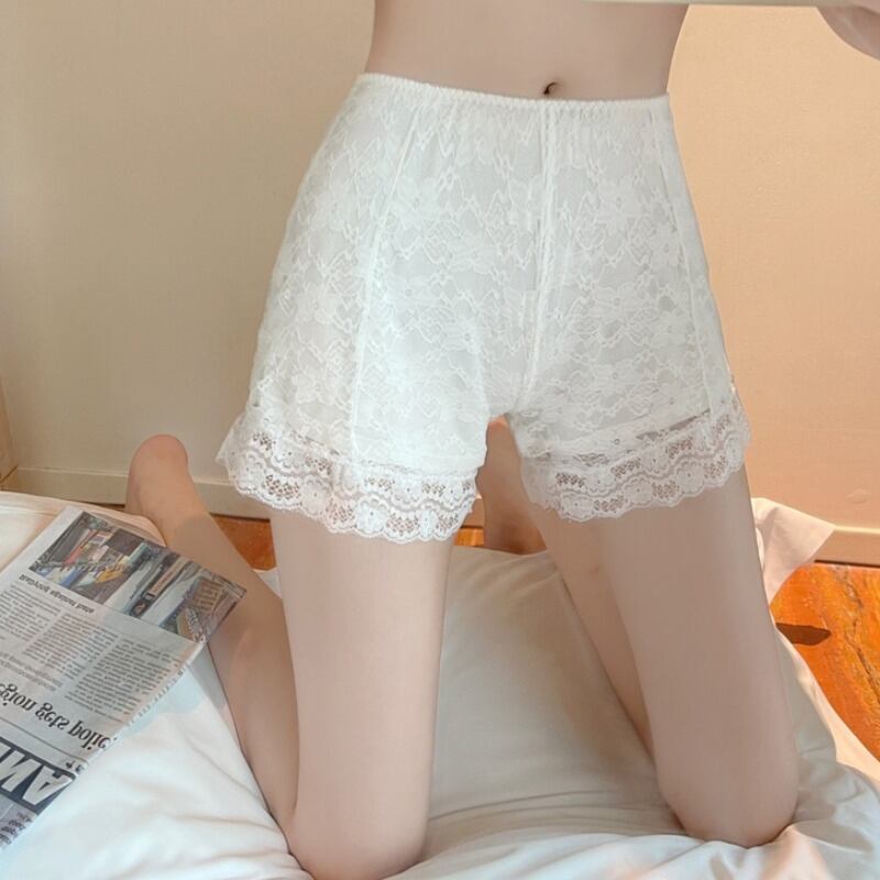 レースショートショーツ スカート サマーパンツ 薄手スタイルレギンス 大人ガーリー スウィート キュート カジュアル 夏物 ブルマー 萌量不足14706178852