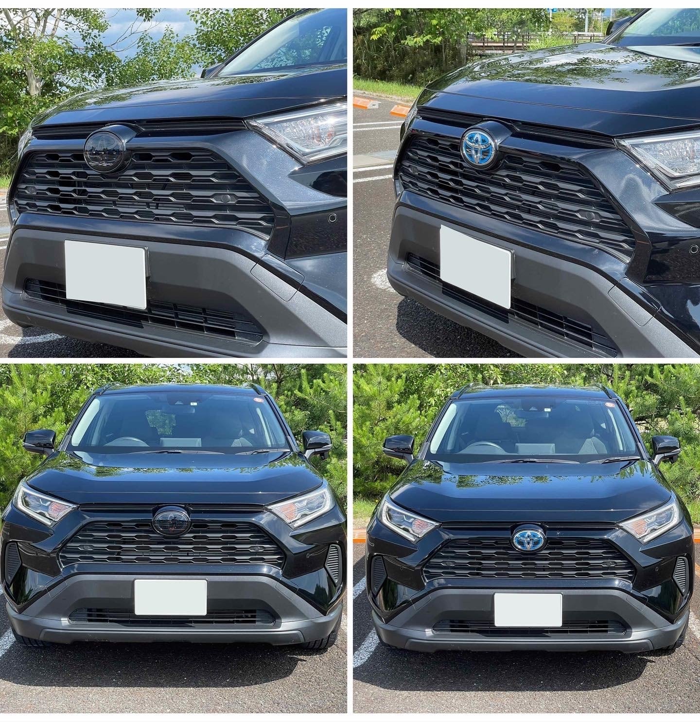 RAV4テールランプ×フロントエンブレムスモークフィルム1台分【専用