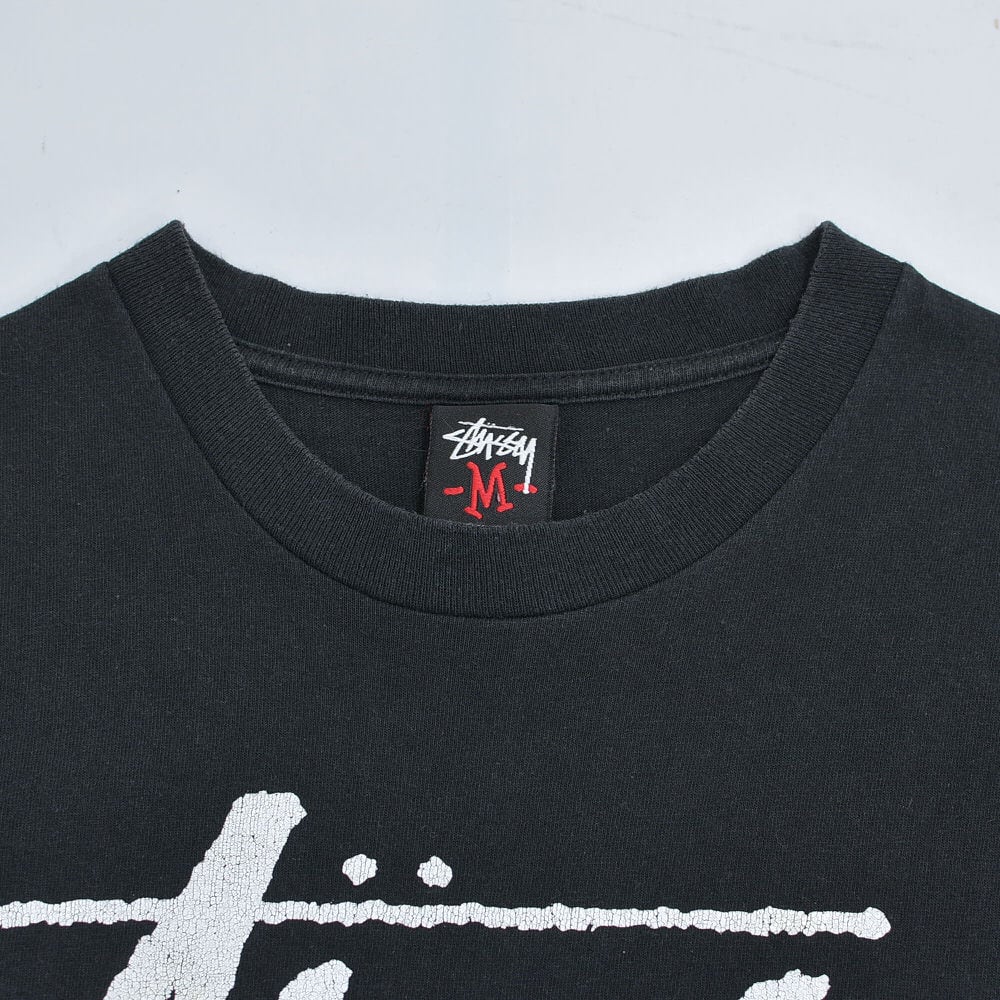 00s STUSSY ステューシー ワールドツアーロゴ プリント Tシャツ 00s STUSSY ステューシー ワールドツアーロゴ プリント Tシャツ