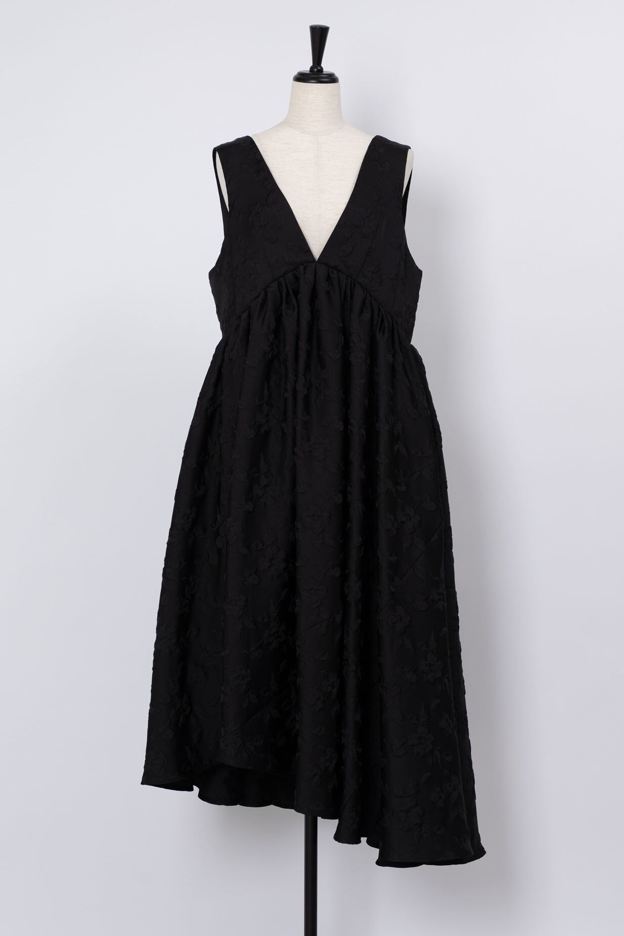 Fantasy Flower Jacquard Dress BLACK