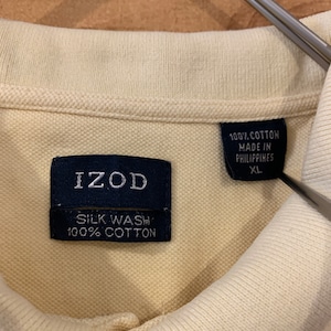 【IZOD】 ワンポイント オーバーサイズ XL ポロシャツ USA古着