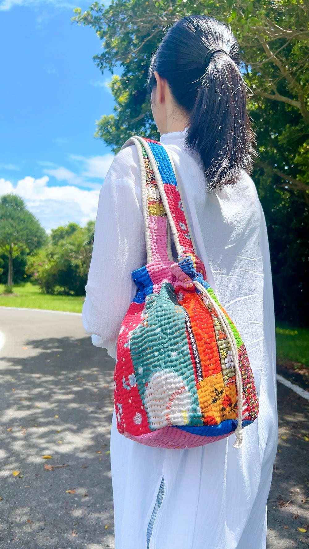 巾着トートバッグ