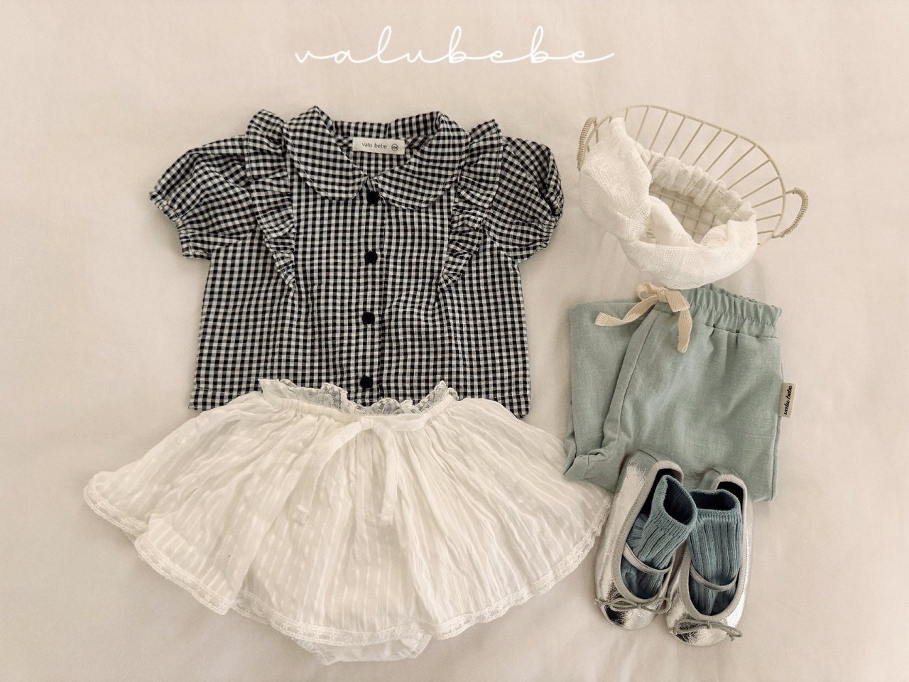 [valubebe] Bandi Check Blouse / [벨루베베] 반디체크블라우스