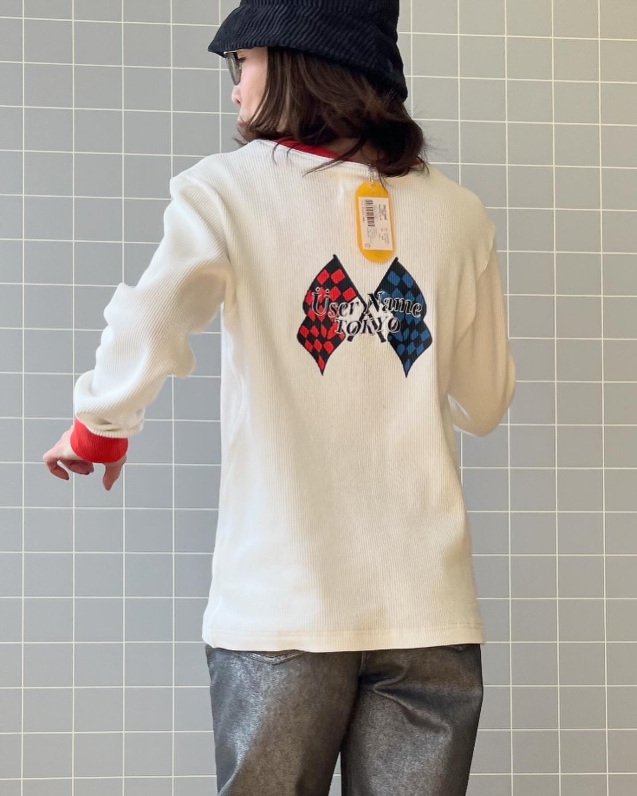 ミカーレミカーレ MICALLEMICALLE micallemicalle　ユーザーネームトウキョウ　ワッフルプルオーバー