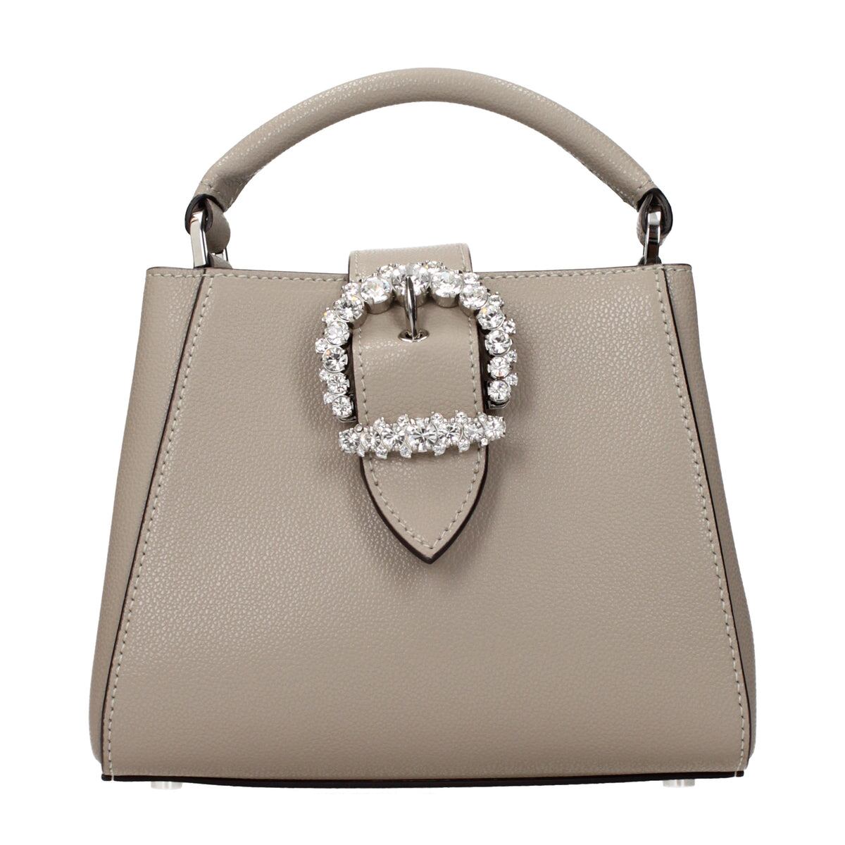 【新品】JIMMY CHOO ジミーチュウ レディース ハンドバッグ レザー グレー CHERISITOPHANDLEOSGLTAUPEGREY
