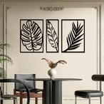 メタルウォールアート 植物の葉の壁アート 金属の壁のサイン 美的な壁の装飾