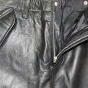 【STUSSY】ステューシー MILITARY CARGO LEATHER PANT レザー カーゴパンツ 32