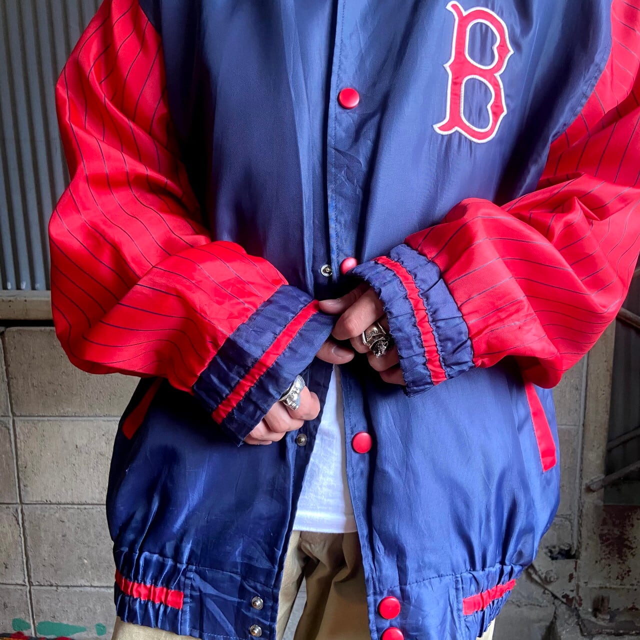 GENUINE MERCHANDISE MLB ボストン レッドソックス スタジャン 