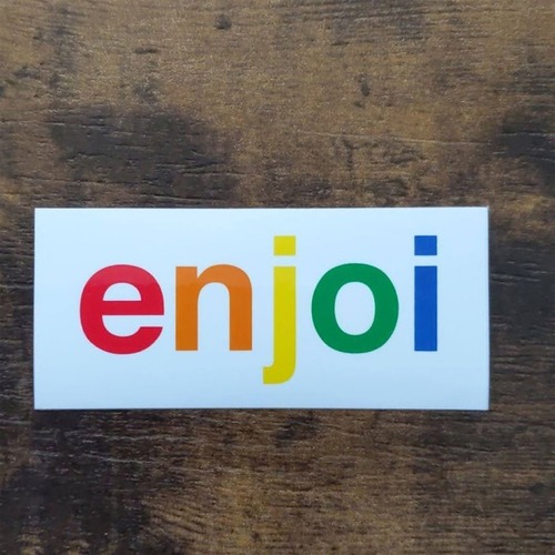 【ST-1075】Enjoi Skateboard sticker エンジョイ スケートボード ステッカー Spectrum ホワイト