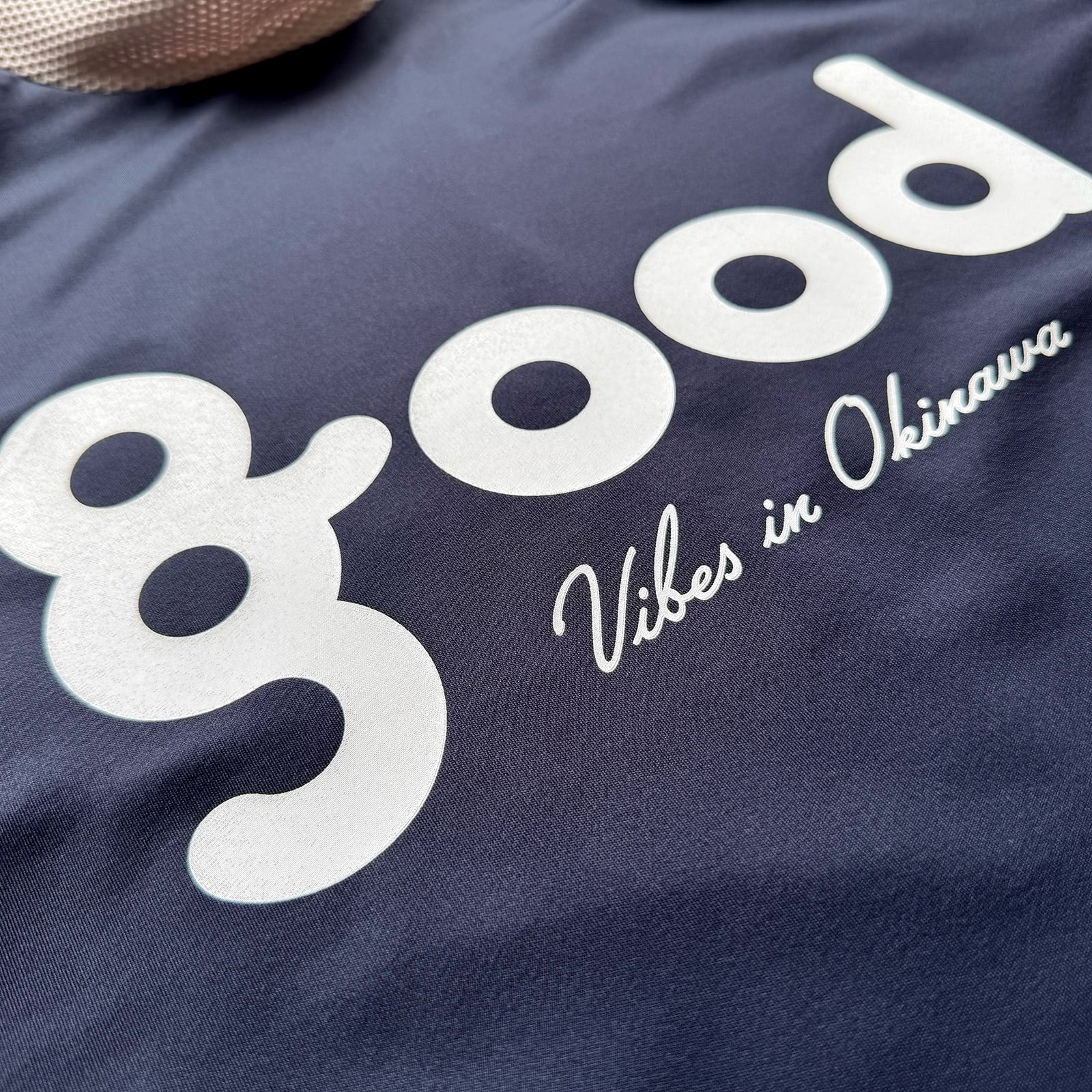 8G SHOOT × 69SLAM MESH SWITCHING MOCK NECK TEE -NAVY/GREIGE- | 8G