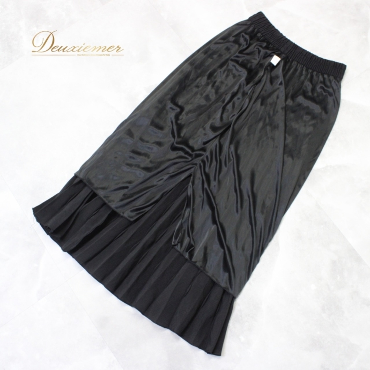 社交ダンス 衣装 スタンダード スカート レッスンウェア 女性用 レディース オールシーズン 黒 ブラック系 無地 シンプル プリーツ 練習着 ダンススカート フレアスカート 練習用スカート 着心地良い 高品質 ポリエステル おしゃれ おすすめ