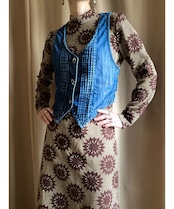 brown glitter color import maxi dress-3680-10