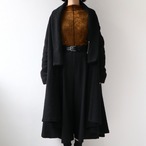 LIMI feu シープパイル ロングコート ブラック リミフゥ