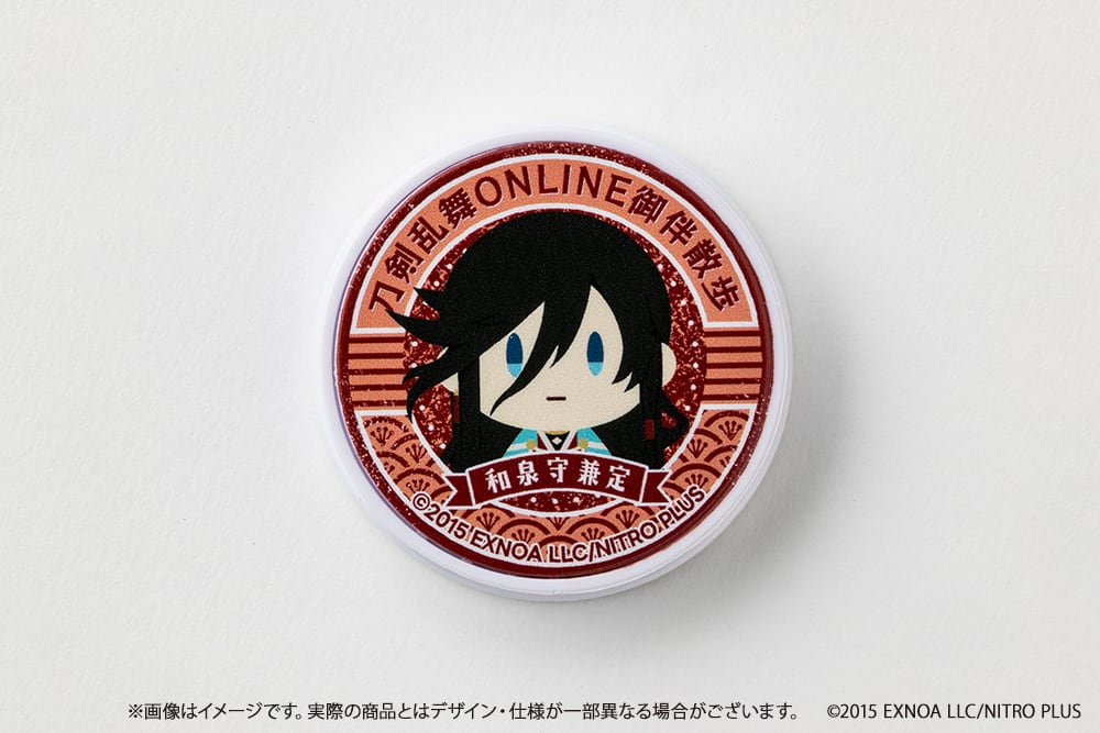 デ・ジ・キャラット 缶バッジ ストラップ マウスパッド ブラックゲマゲマ団　腕章 刀剣乱舞 御伴散歩 スマホグリップ Vol.2 和泉守兼定 | あるじゃん