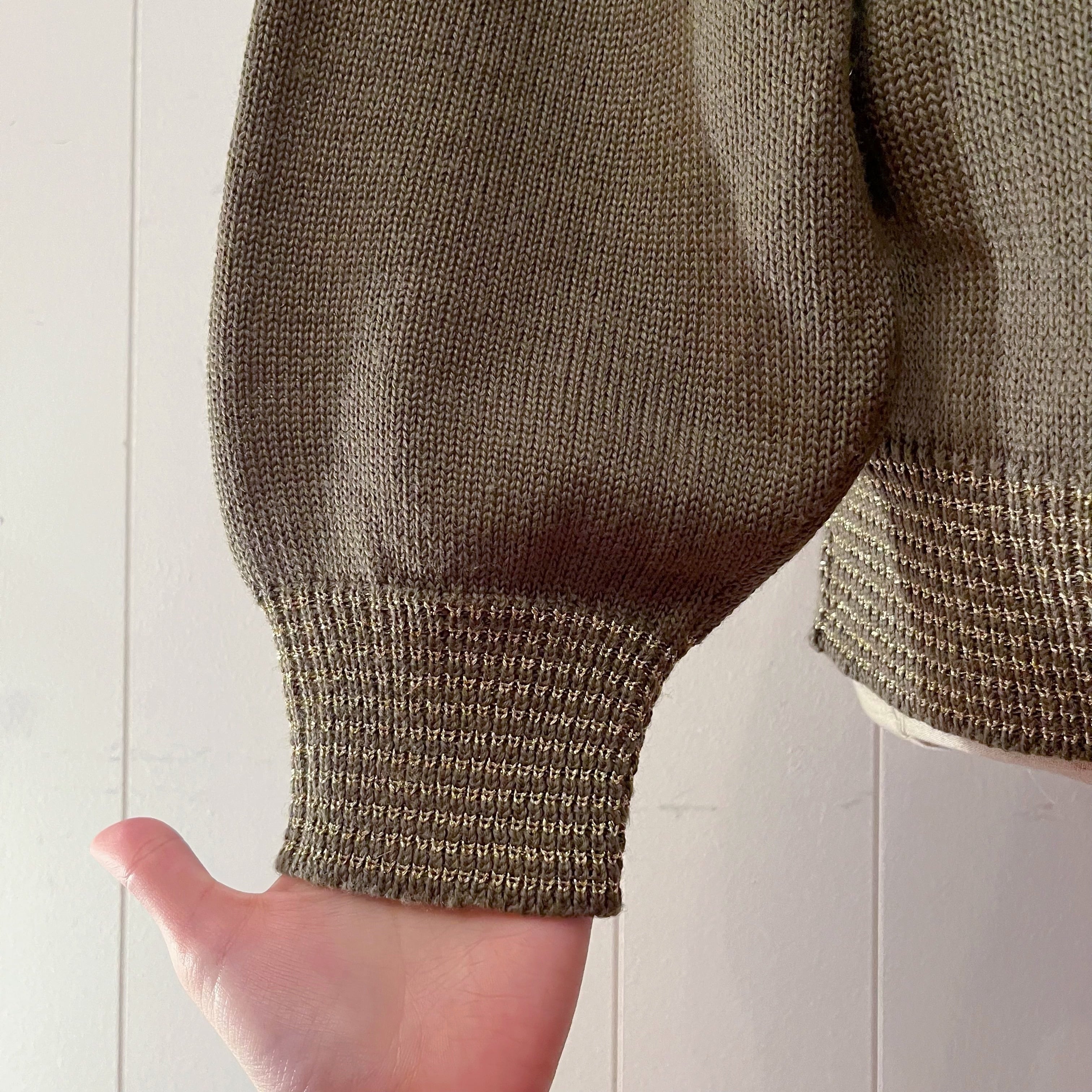 pierrot gold button knit cardigan