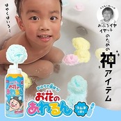 レック おふろで遊ぼう お花の あわるん 泡ボール 約150個分 ラムネの香り (水色の泡) 子ども向け 花の形の泡がでる