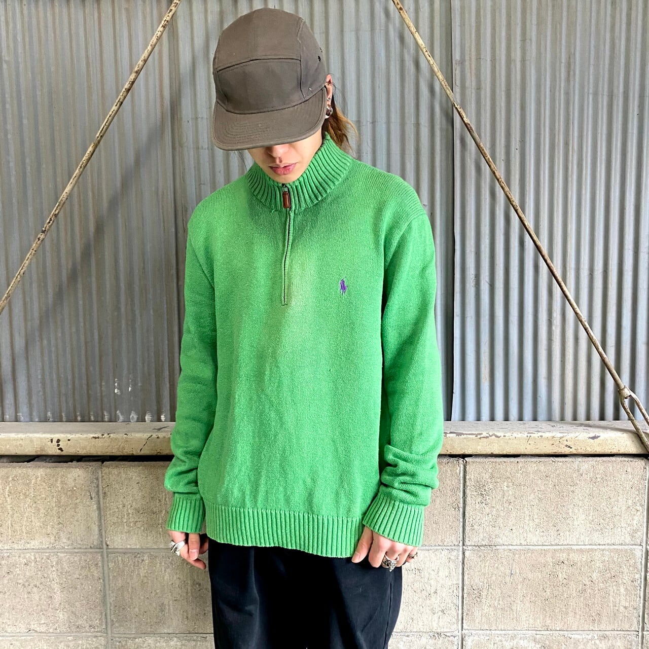グッドカラー Polo By Ralph Lauren ポロバイラルフローレン ハーフジップ コットンニットセーター イエローグリーン メンズl 古着 黄緑 ニットセーター Al2109 Cave 古着屋 公式 古着通販サイト グッドカラー Polo By Ralph Lauren ポロバイラルフローレン ハーフジップ コットンニットセーター イエローグリーン メンズl 古着 黄緑 ニットセーター Al2109 Cave 古着屋 公式 古着通販サイト