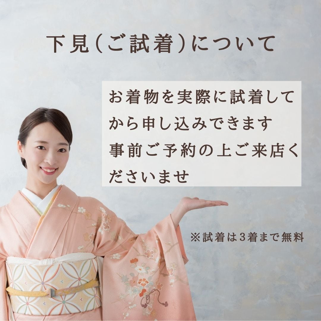夏着物】訪問着・附下げレンタル フルセット 絽白地枝葉文 MS 夏着物】訪問着・附下げレンタル フルセット 絽白地枝葉文 MS