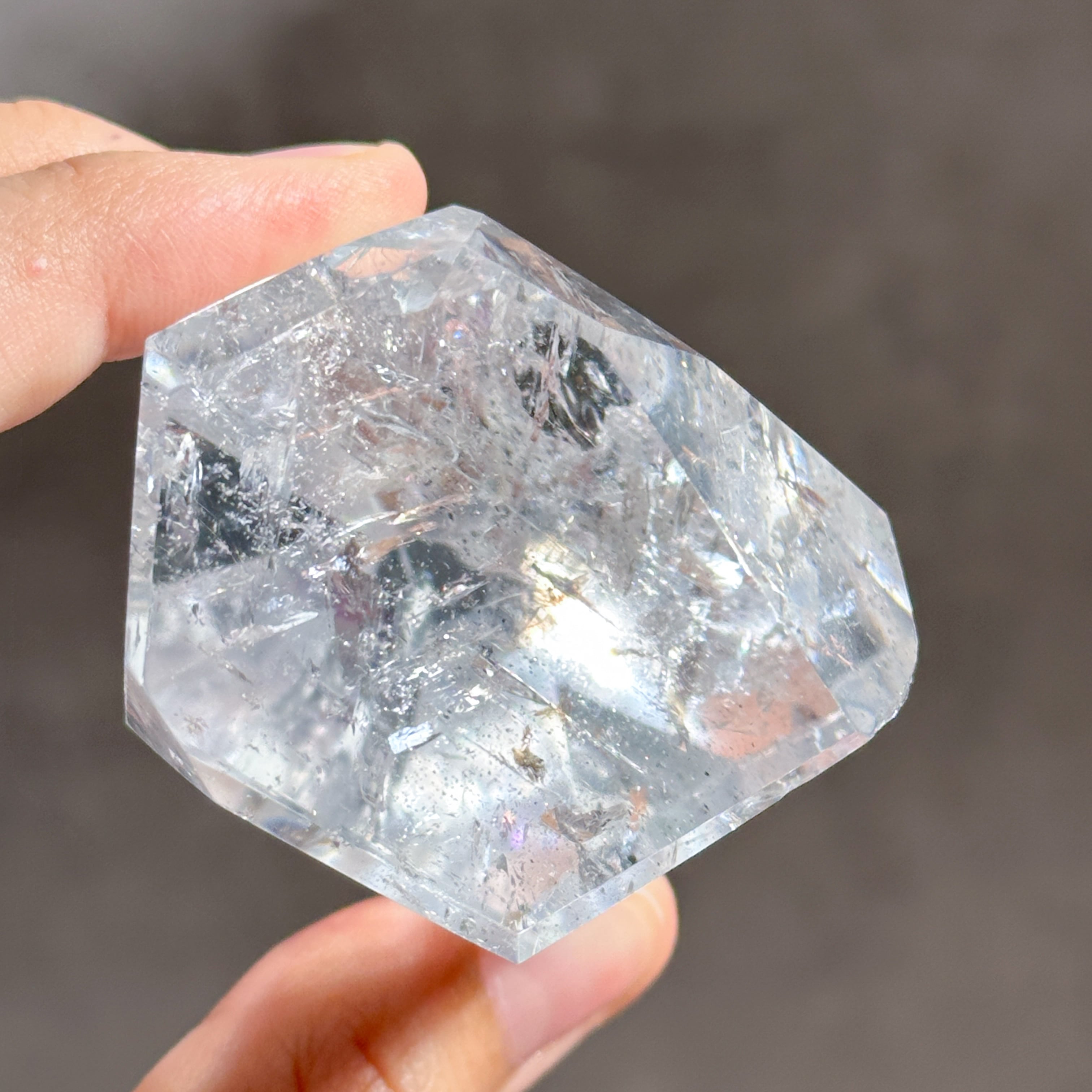 天然石　レムリアン　クオーツ　タワー　水晶　美品 虹◎ミナスジェライス産レムリアンクォーツ タワー02◇ Lemurian