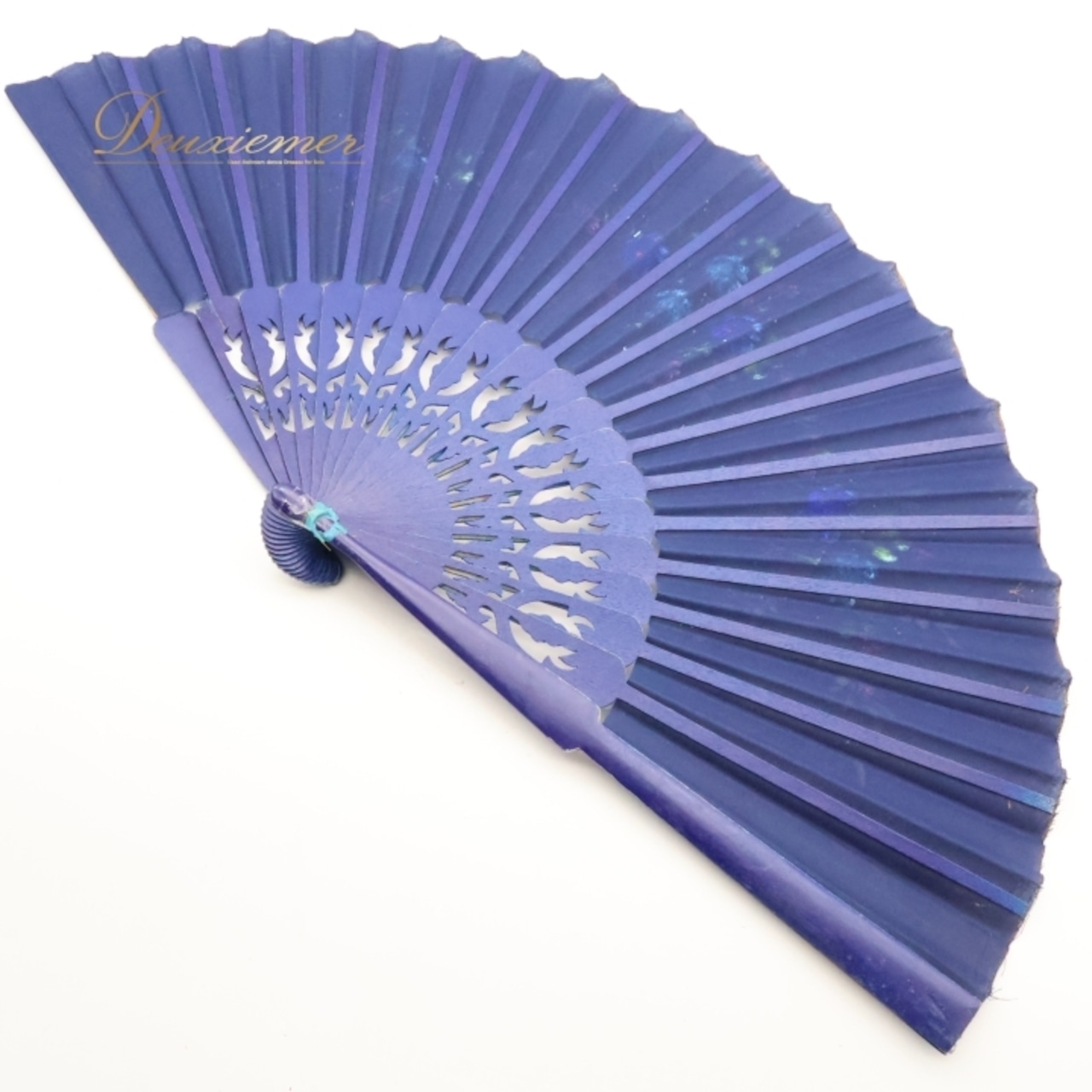 フラメンコ アバニコ 扇子 小物 小道具 32cm ブルー系 青 紺 水色 ゴールド 花柄 アイテム 練習 舞台 発表会 イベント アクセサリー 花柄扇子 おしゃれ フラメンコ衣装 パフォーマンス小物 青色系 ダンス用品 アクセサリー小物 ステージ用品