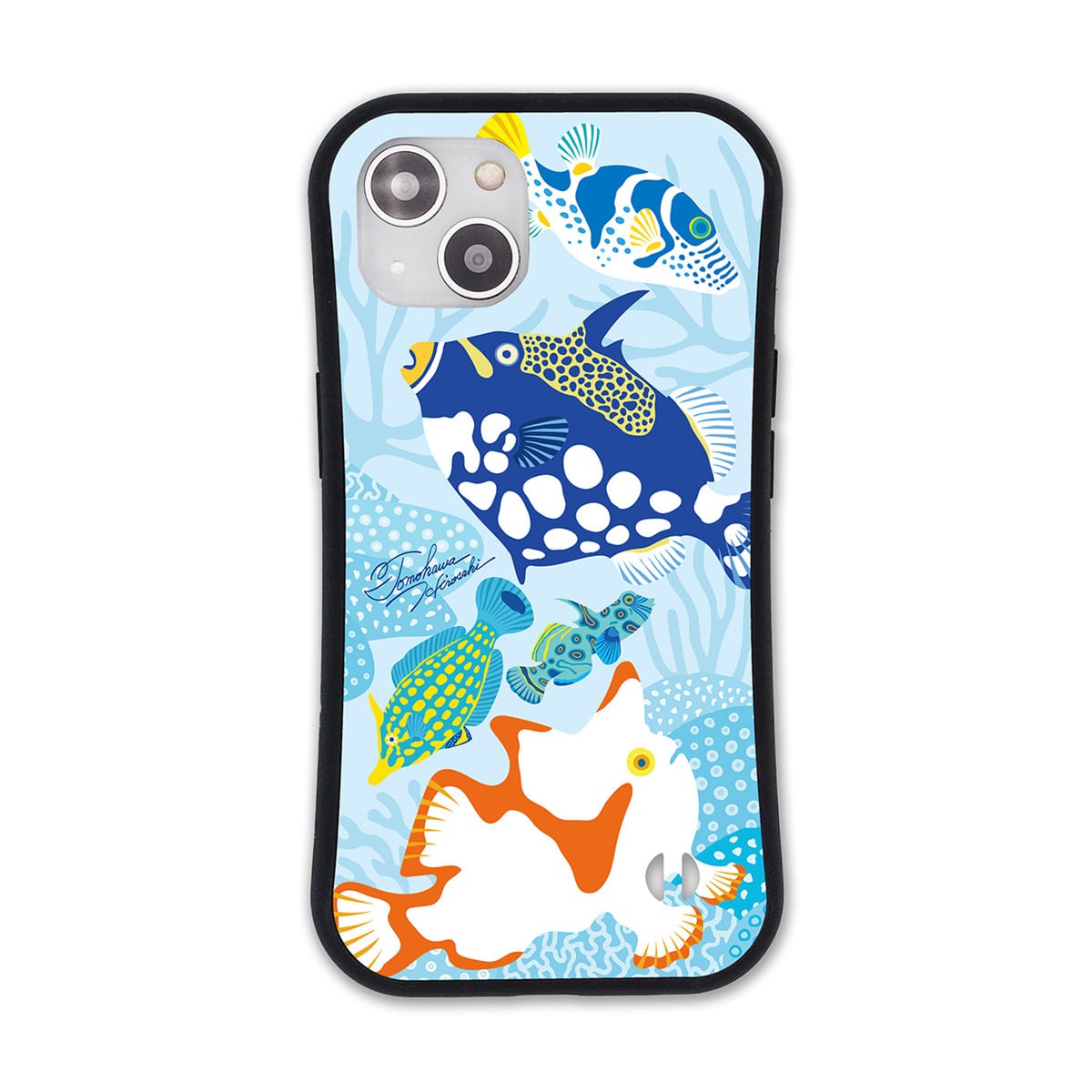 魚可愛い　値下げ⭕️ iPhone11 Pro 64GB iPhone耐衝撃グリップケース】カラフルかわいい魚たち-01 | UMIYA