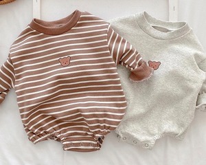 長袖ロンパース / スエット風 / 女の子 / 男の子 / 〜24ヶ月(A・B)