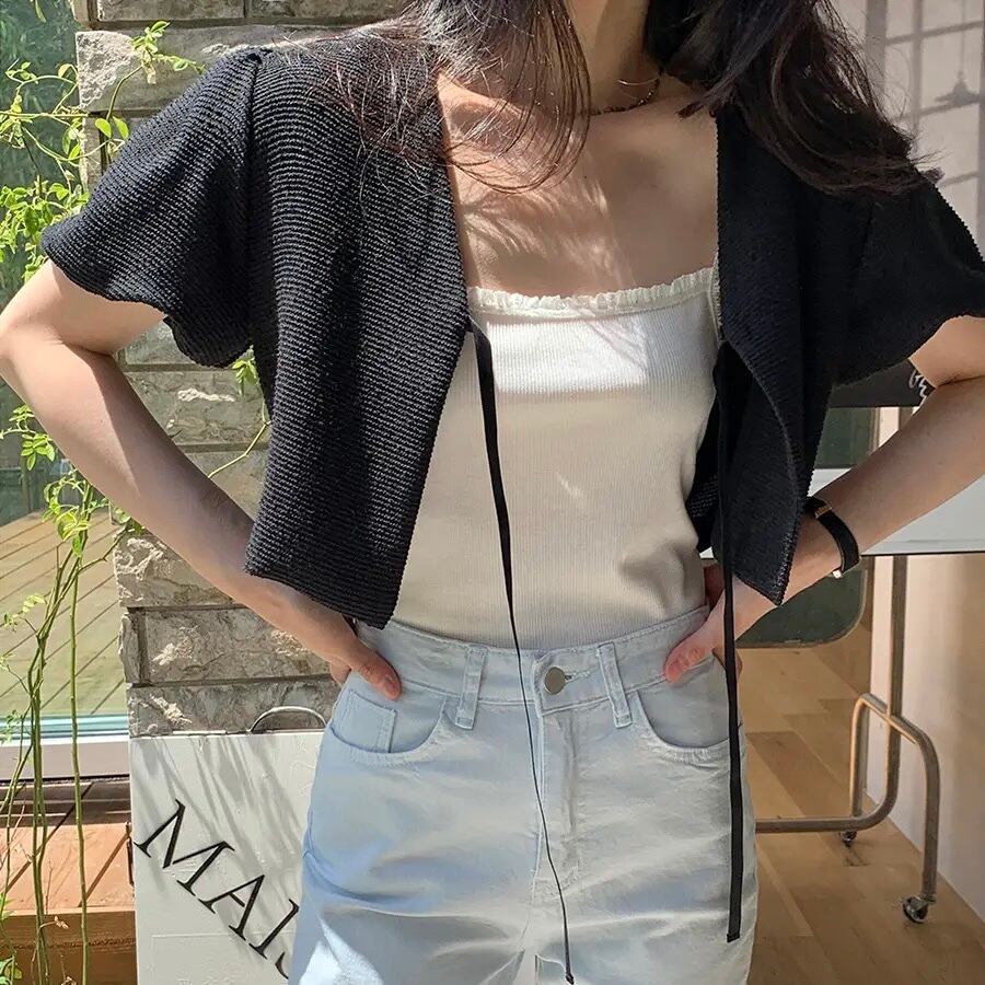 半袖リボンジャケット