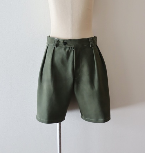 Cale " Sheep Suede Light Shorts ( Green )"