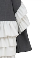 CLANE FRILLED TAILORED JACKET