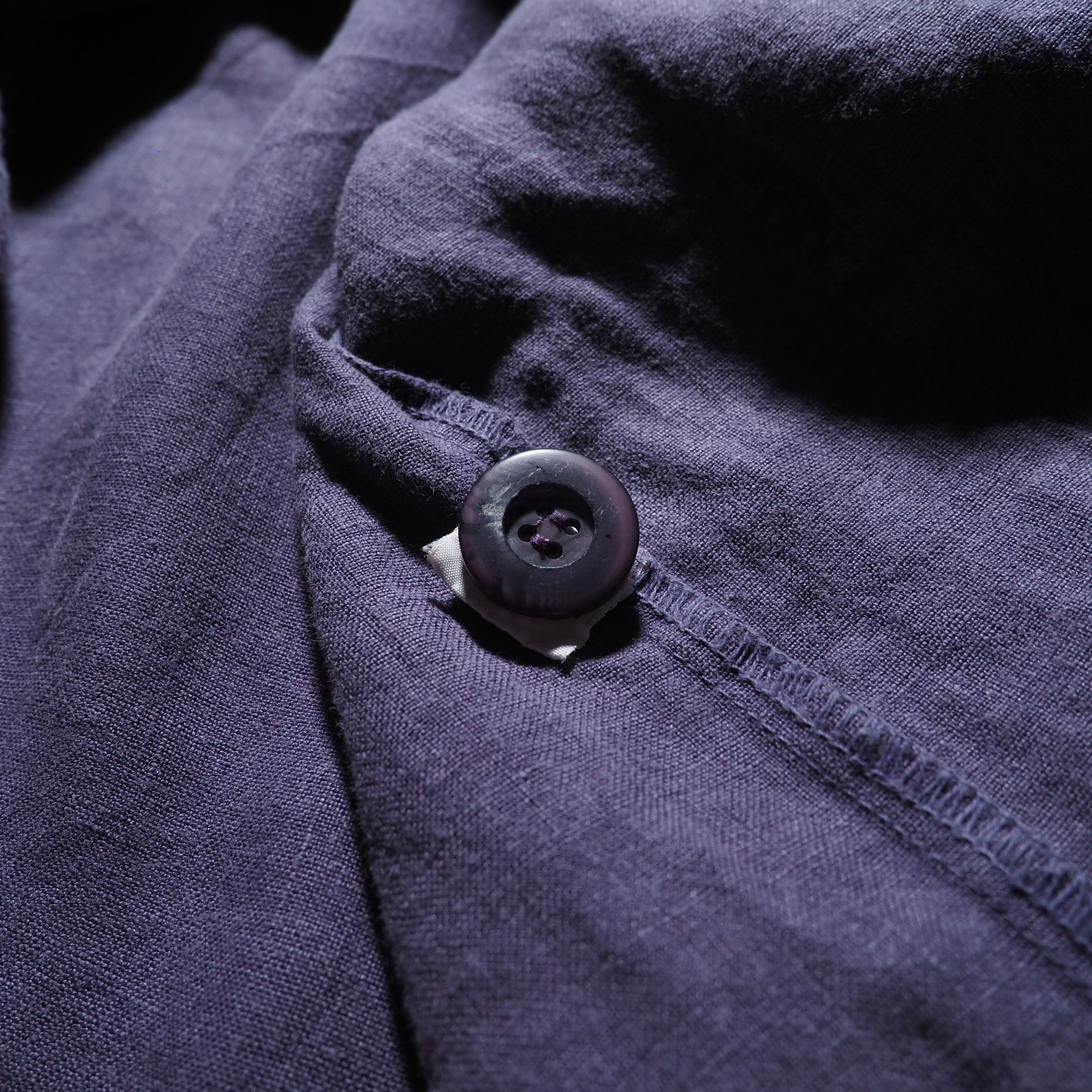 1990s Beautiful Light purple color hand dyed loose silhouette linen jacket