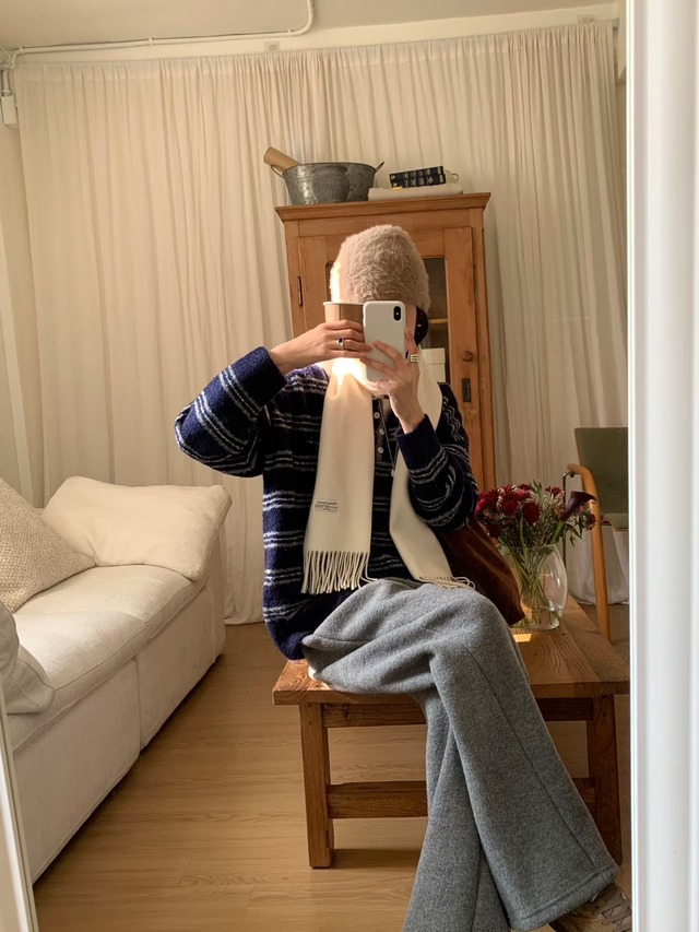 (予約) signature / Puzzle knit pants 3color