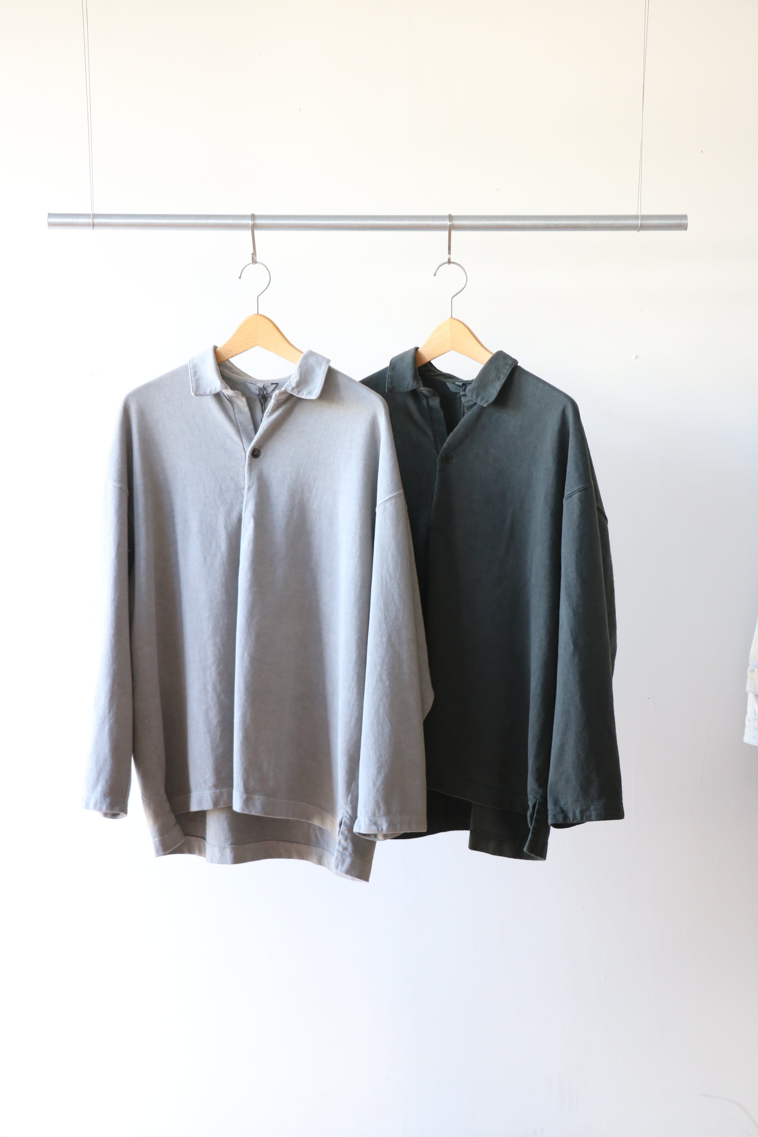 kontor -Pigment dye Skipper polo shirt- / KON-CS2253 / コントール ピグメントダイスキッパーポロシャツ