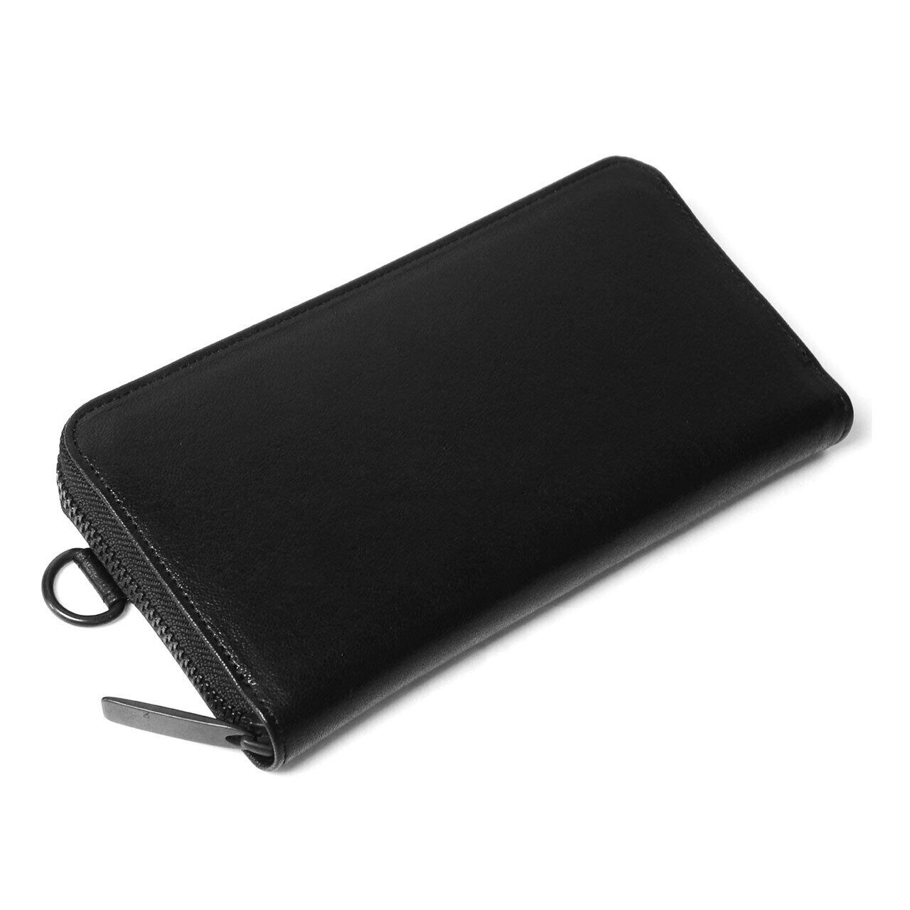 153AWA04　Leather long wallet fold 'minimal' shine 2　RFロングウォレット
