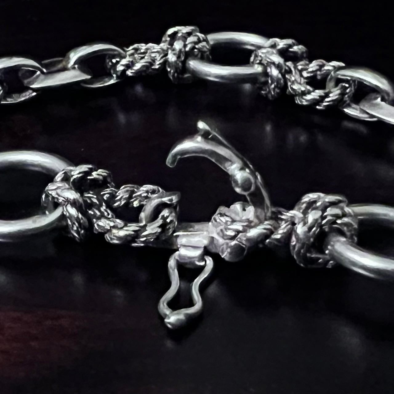 ま*い様 HERMESドゥアルヌネ ブレスレットDouarnenezヴィンテージ VINTAGE HERMES Douarnenez Bracelet Silver 800 | ヴィンテージ