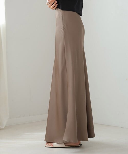 satin low skirt