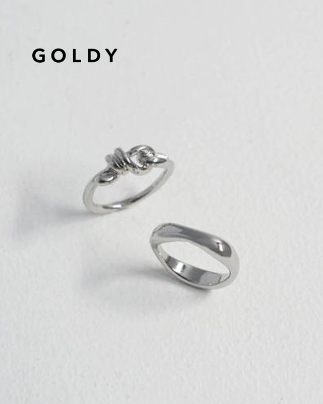 GOLDY/ゴールディ/ノット ラウンド セット リング/アクセサリー/5240203【追跡可能メール便180円】