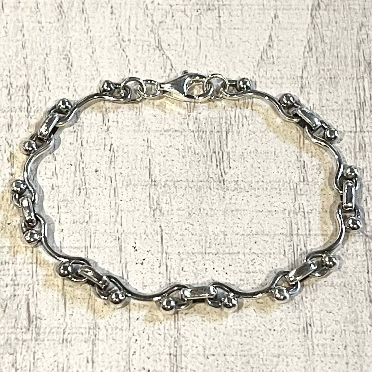 DIOR SQUARE PLATE MOTIF CHAIN NECKLACE/シルバー/ネックレス
