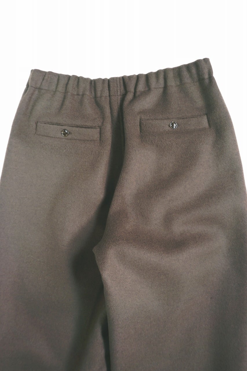 Wool Beaver Wide Easy Pants