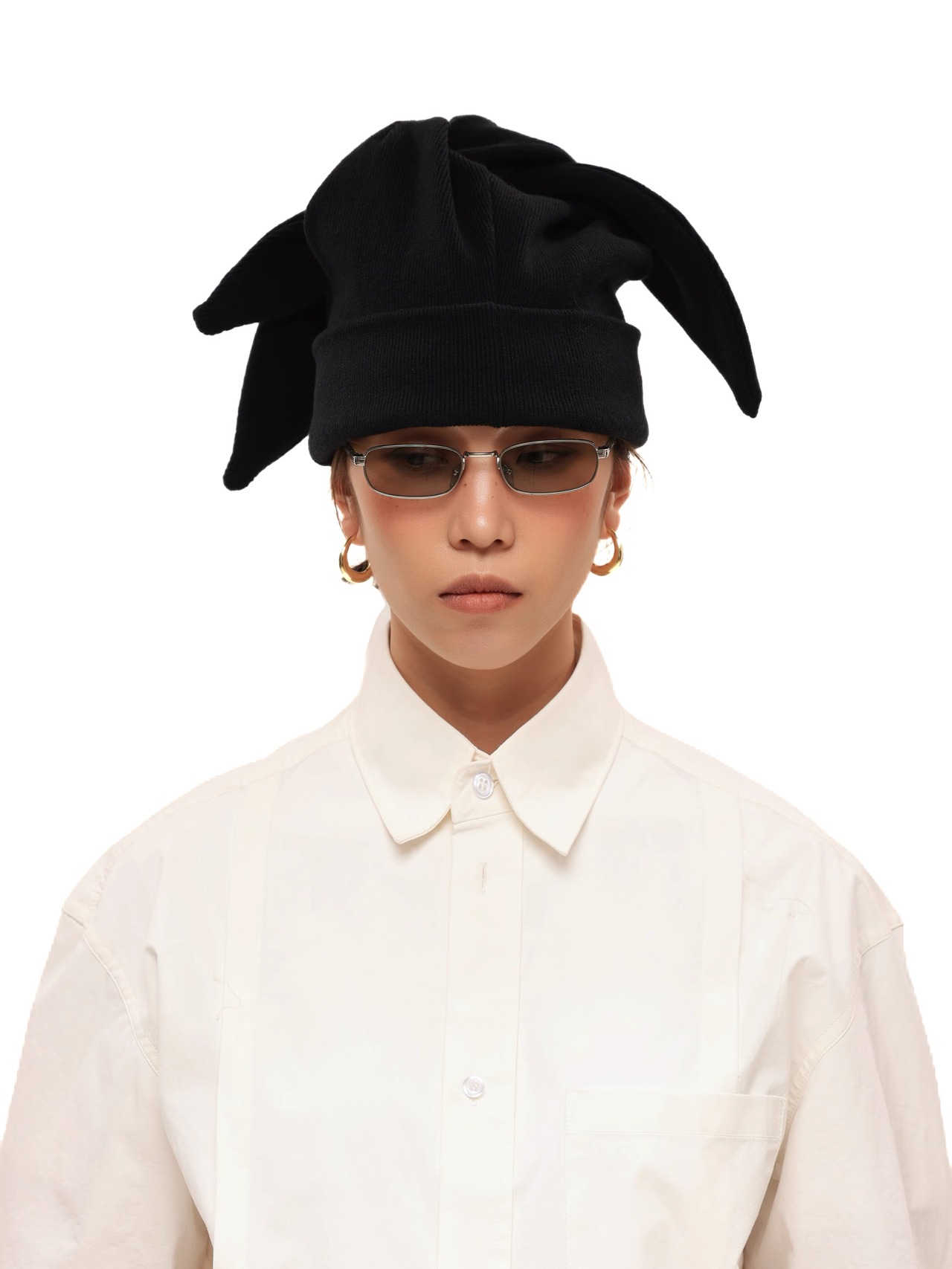 6CRAYON Three-Ear Knit Beanie