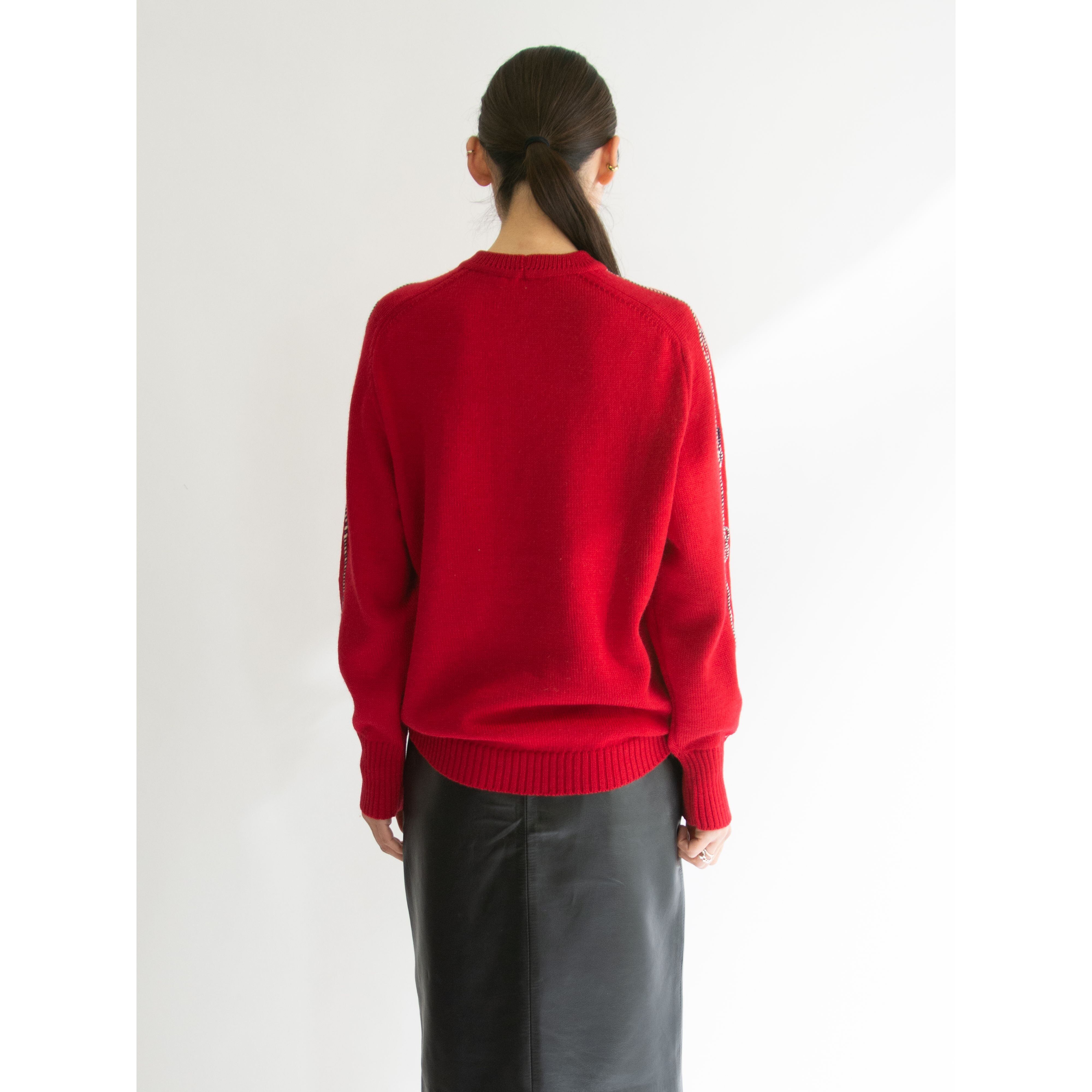【ANDRE GHEKIERE】Wool Crew Neck Sweater(アンドレゲキエール クルーネックウールセーター ニットプルオーバー)