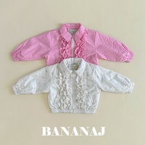 «sold out»«ジュニアサイズあり»«Banana J» ミュウフリルジャケット 2colors
