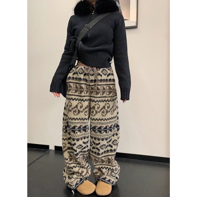 nordic boa pants　ノルディックボアパンツ　J1625