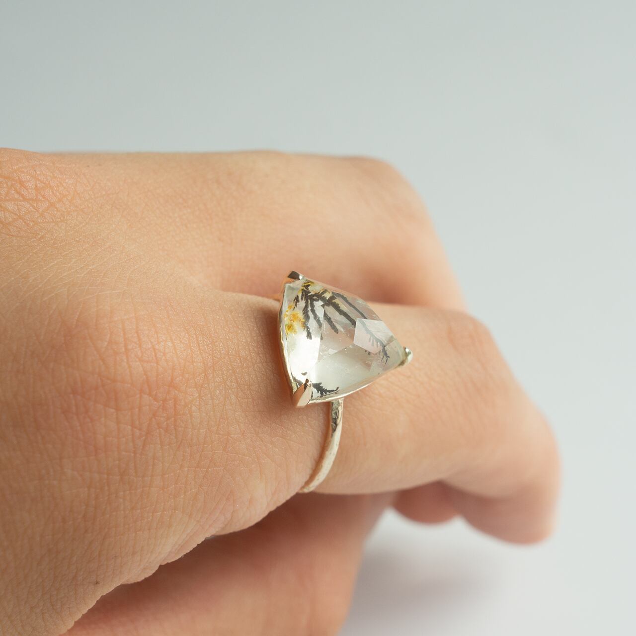 デンドライトクォーツ リング K10 | Kumiko Taya jewelry
