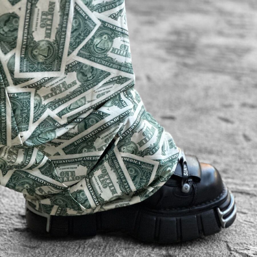 VETEMENTS】MILLION DOLLAR FLUID JERSEY PANTS(MULTI) | AYIN