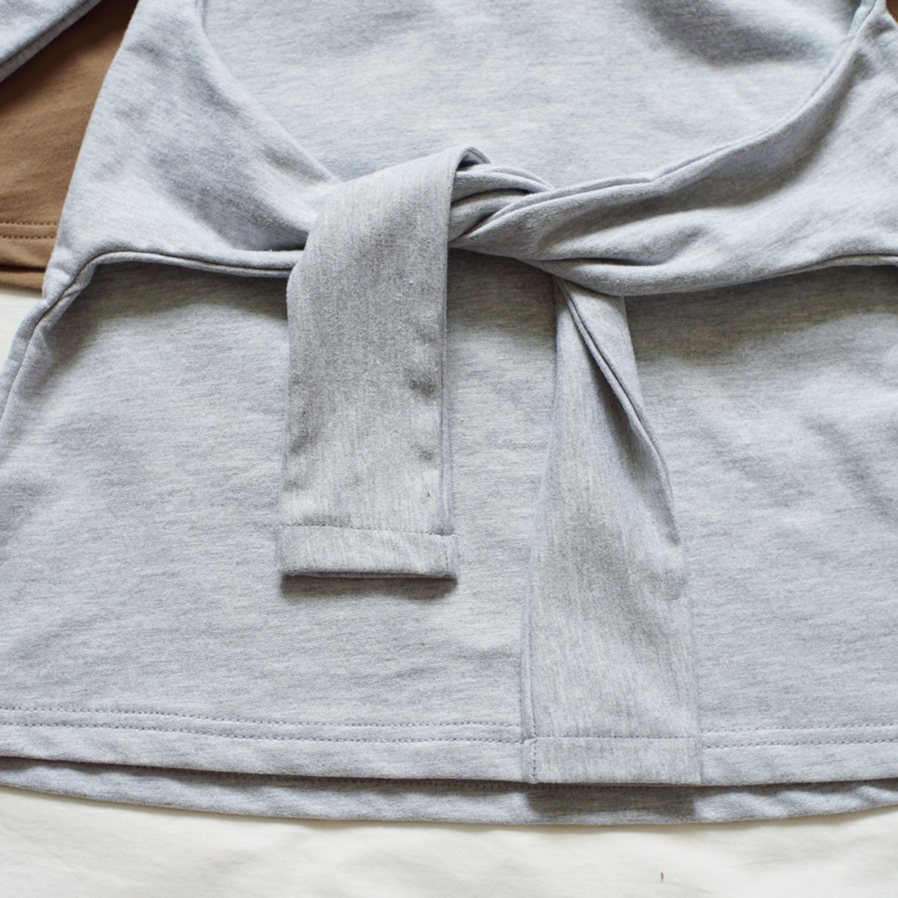 秋重ね着風ニットワンピース