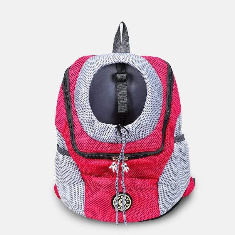 顔出しドッグキャリア　Ｌサイズ（3.6kg〜6.8kg)　赤