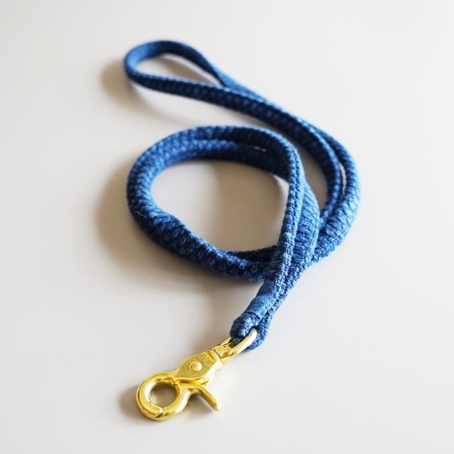 うしじま縫製　|　武州正藍染　コード　二重刺子　ブルー