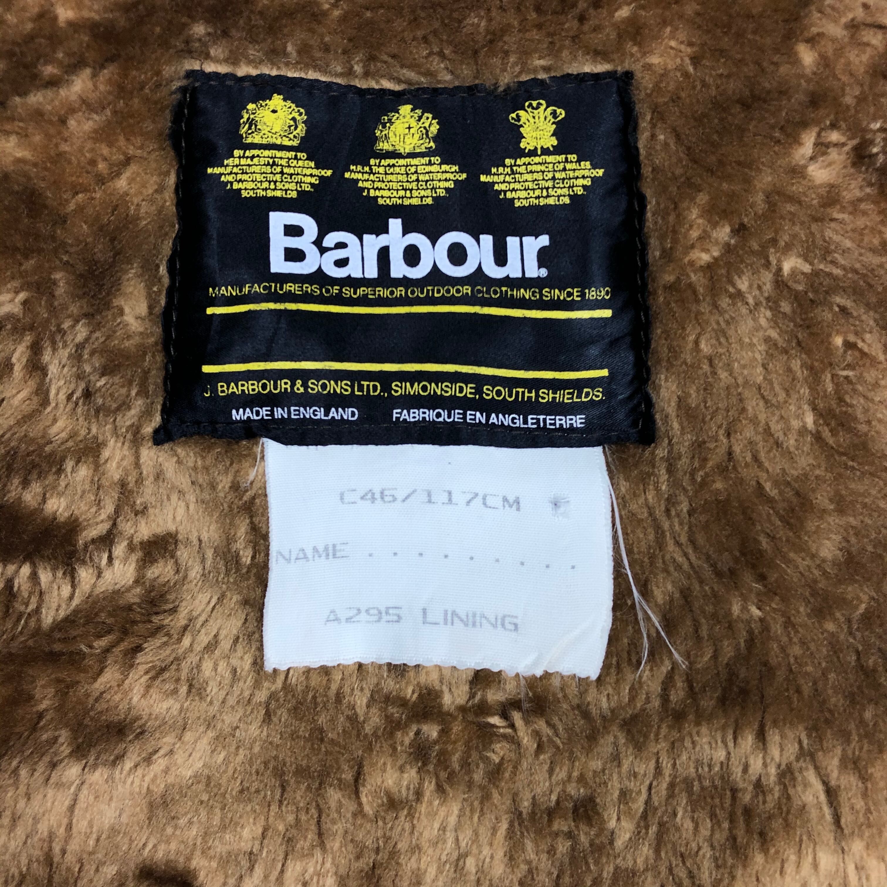 デッドストック 90s Barbour バブアー A295 ライナー ベスト-