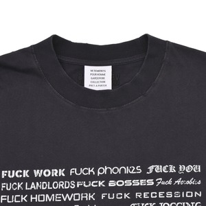 【VETEMENTS】FUCK EVERYTHING T-SHIRT